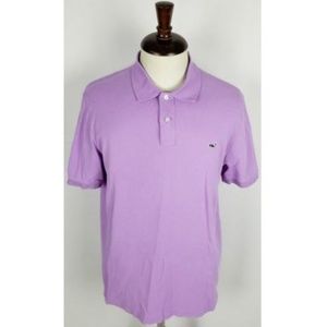 Vineyard Vines Men's S/S Polo Shirt L Light Purple